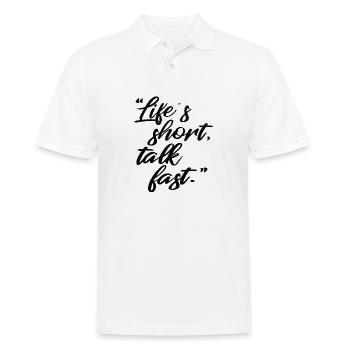 claims - Men's Polo Shirt - white - Front - Kai (181cm)