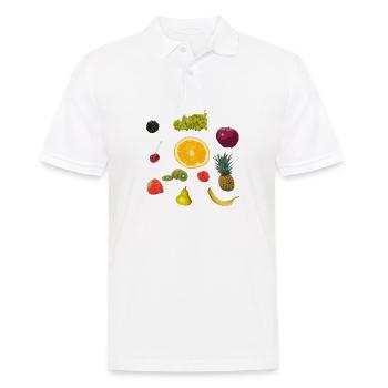 fruit - Men's Polo Shirt - white - Front - Kai (181cm)