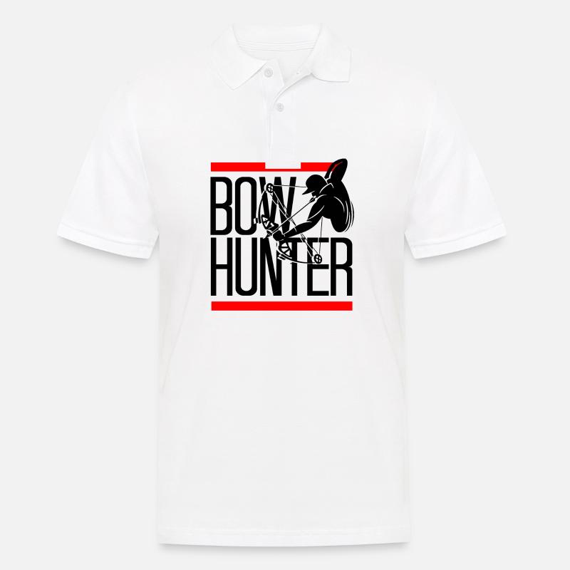 Bowhunter - Männer Poloshirt - Weiß