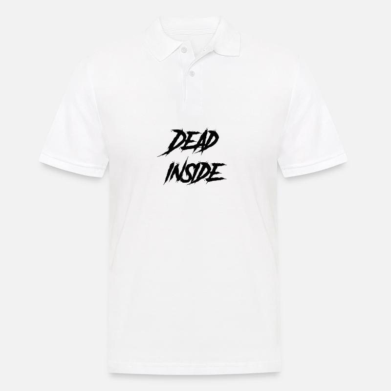 Dead inside Sad Loss Dead Dead Emo dépression - Polo Homme - blanc