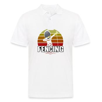 Fechten - Männer Poloshirt - Weiß - Vorne - Kai (181cm)