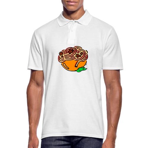 Schüssel Spaghetti - Männer Poloshirt