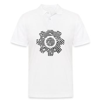 Zahnrad DNS DNA Fingerabdruck Ingenieur Mechaniker - Männer Poloshirt - Weiß - Vorne - Kai (181cm)