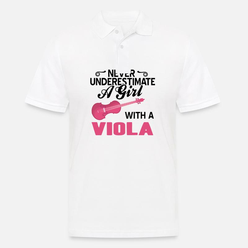 Bratsche - Männer Poloshirt - Weiß