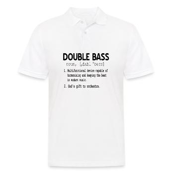 Kontrabass - Männer Poloshirt - Weiß - Vorne - Kai (181cm)