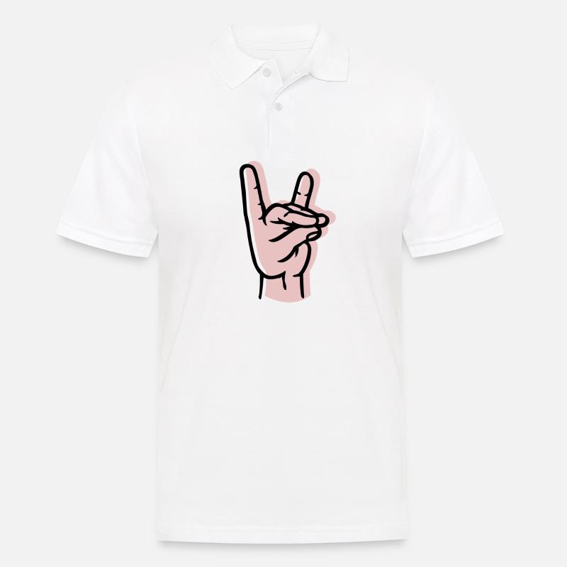 Hand - Fuchs - Versatz - Herre poloshirt - hvid