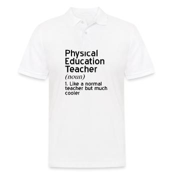 Physical education teacher - Men's Polo Shirt - white - Front - Kai (181cm)