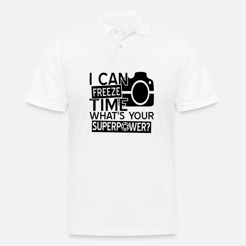 Fotograf - Männer Poloshirt - Weiß