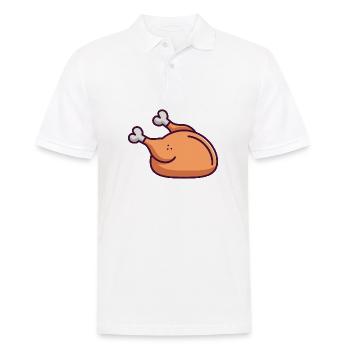 chicken - Men's Polo Shirt - white - Front - Kai (181cm)