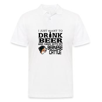 Berner Sennenhund - Männer Poloshirt - Weiß - Vorne - Kai (181cm)