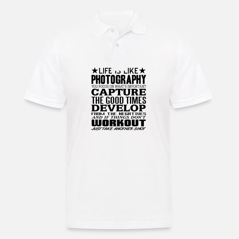 Fotograf - Männer Poloshirt - Weiß