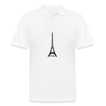 Eifelturm Paris Haupstadt Frankreich Geschenk - Männer Poloshirt - Weiß - Vorne - Kai (181cm)
