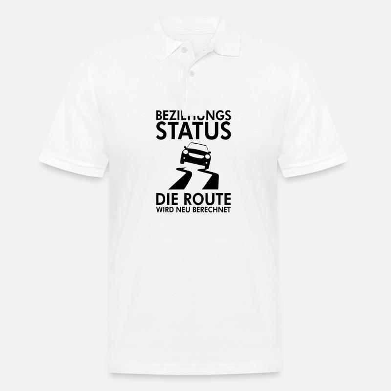 Beziehungsstatus Scheidung Spruch Single Geschenk - Männer Poloshirt - Weiß
