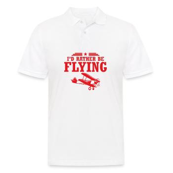 Flying Pilot aviation cadeau avion - Polo Homme - blanc - Devant - Kai (181cm)