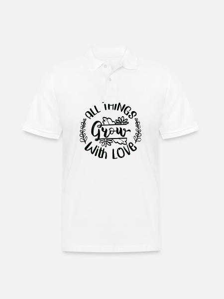 Herbst Familienfußball - Männer Poloshirt - Weiß