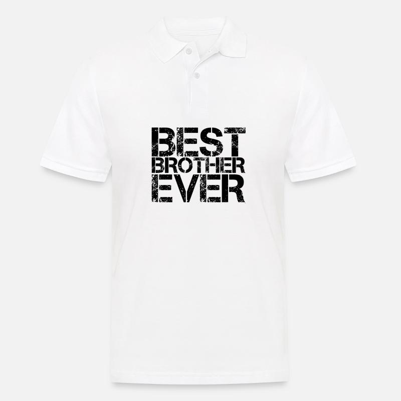 der beste Bruder - Männer Poloshirt - Weiß