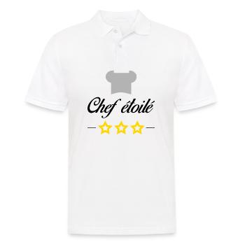 Chef étoilé - Polo Homme - blanc - Devant - Kai (181cm)