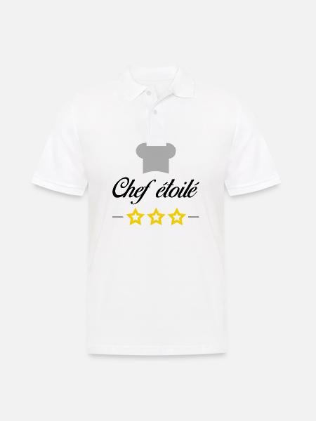 Chef étoilé - Polo Homme - blanc