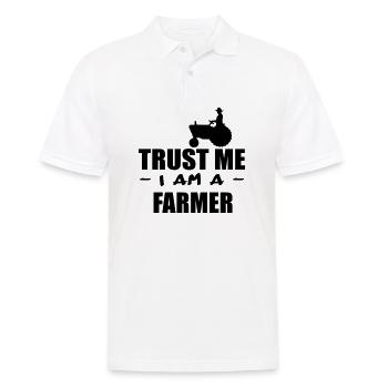 trust me i m a farmer 3 - Men's Polo Shirt - white - Front - Kai (181cm)