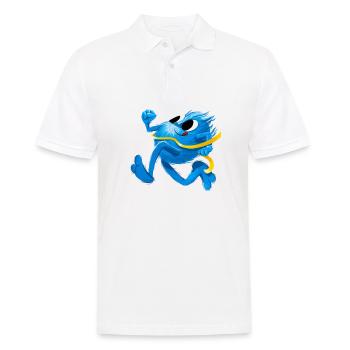 Speedy cool monster MathBatt - marathon - Men's Polo Shirt - white - Front - Kai (181cm)