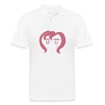 rosa haare - Männer Poloshirt - Weiß - Vorne - Kai (181cm)