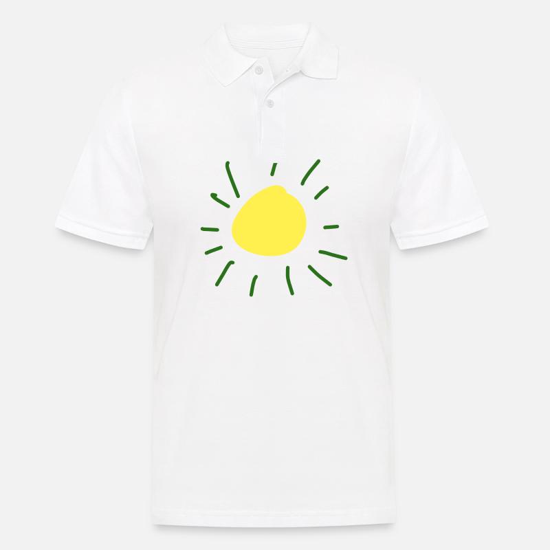 sonne symbol - Männer Poloshirt - Weiß