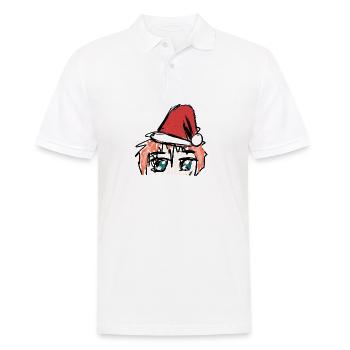 christmas manga - Men's Polo Shirt - white - Front - Kai (181cm)