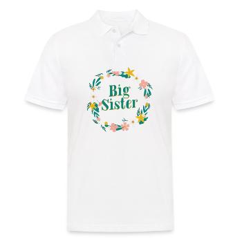 big sister - big sister - Men's Polo Shirt - white - Front - Kai (181cm)