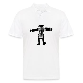 Gockel - Männer Poloshirt - Weiß - Vorne - Kai (181cm)