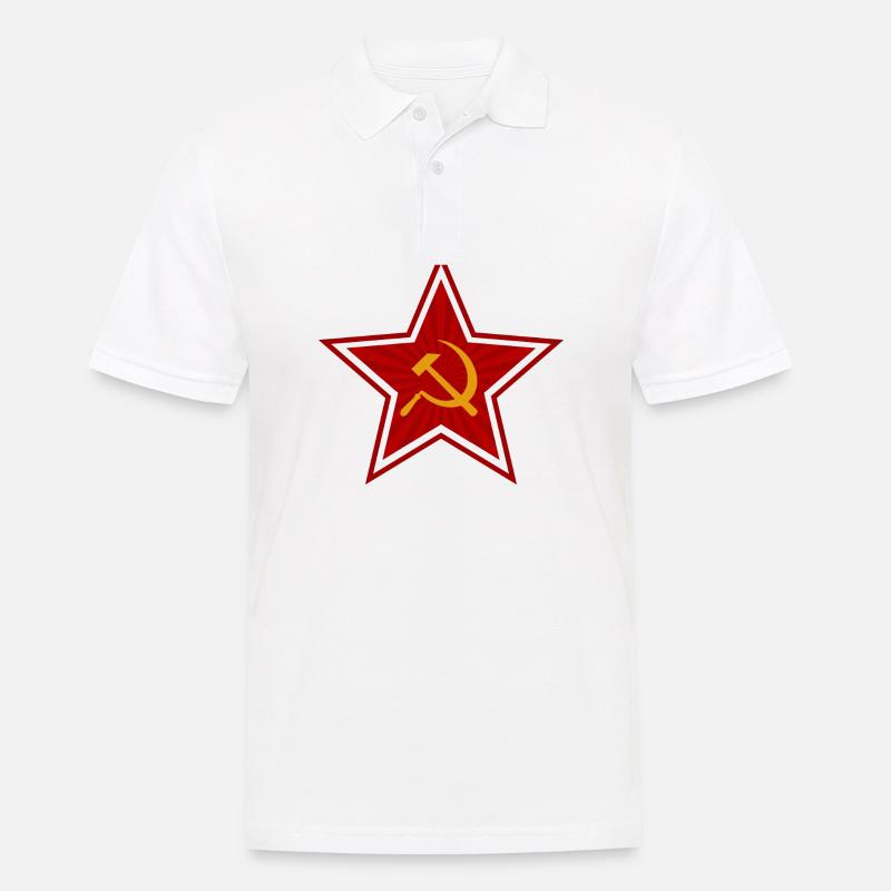 Comunismo Stella Rossa - Idea regalo - Polo da uomo - bianco