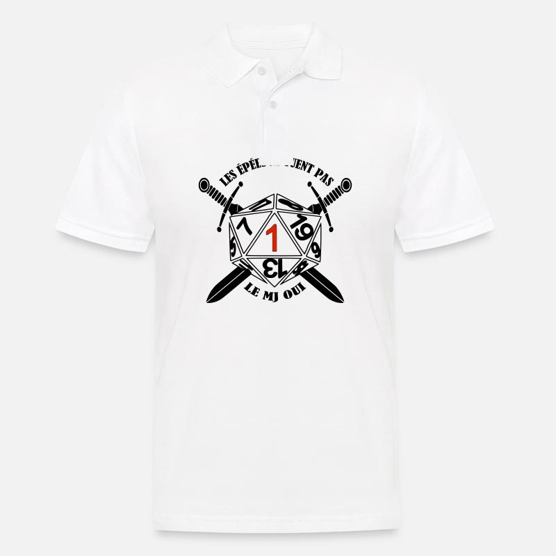 Les épées ne tuent pas le Maître du Jeu oui - Polo Homme - blanc