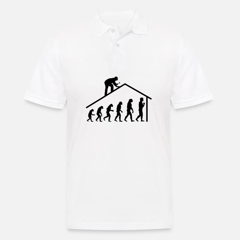 Mann Zimmerer Handwerker Geschenk Werkzeug - Männer Poloshirt - Weiß