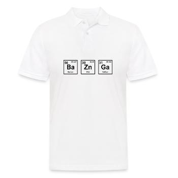 BA ZN GA Physiker Geschenk Urknall - Männer Poloshirt - Weiß - Vorne - Kai (181cm)