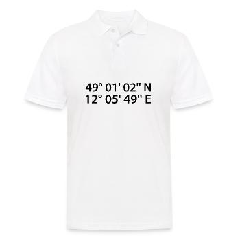Coordonnées de Ratisbonne - Polo Homme - blanc - Devant - Kai (181cm)