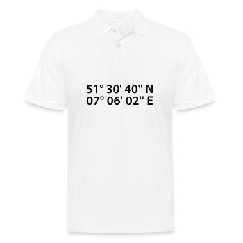 Coordonnées de Gelsenkirchen - Polo Homme - blanc - Devant - Kai (181cm)