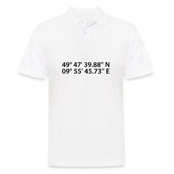 Coordonnées de Würzburg - Polo Homme - blanc - Devant - Kai (181cm)