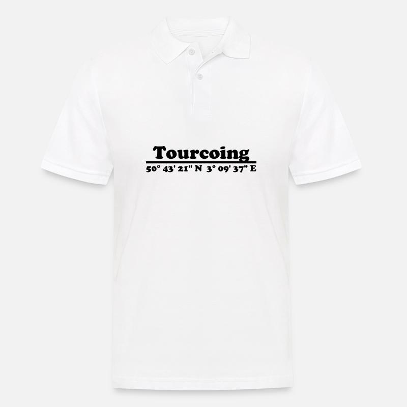Coordonnées de Tourcoing - Polo Homme - blanc