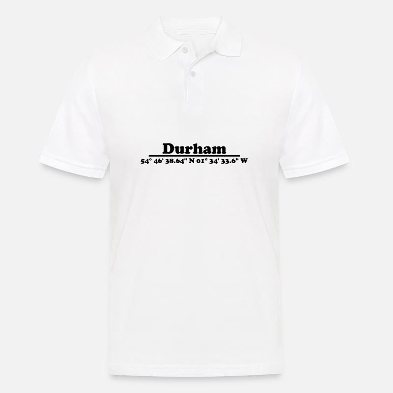 Durham Coordinates - Men's Polo Shirt - white