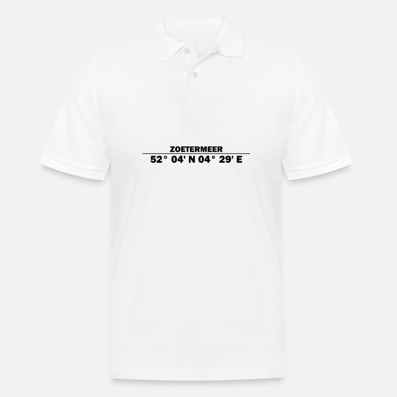 Zoetermeer coordinates - Men's Polo Shirt - white