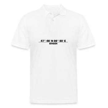 Coordonnées de chant - Polo Homme - blanc - Devant - Kai (181cm)