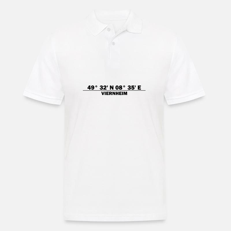 Coordonnées de Viernheim - Polo Homme - blanc