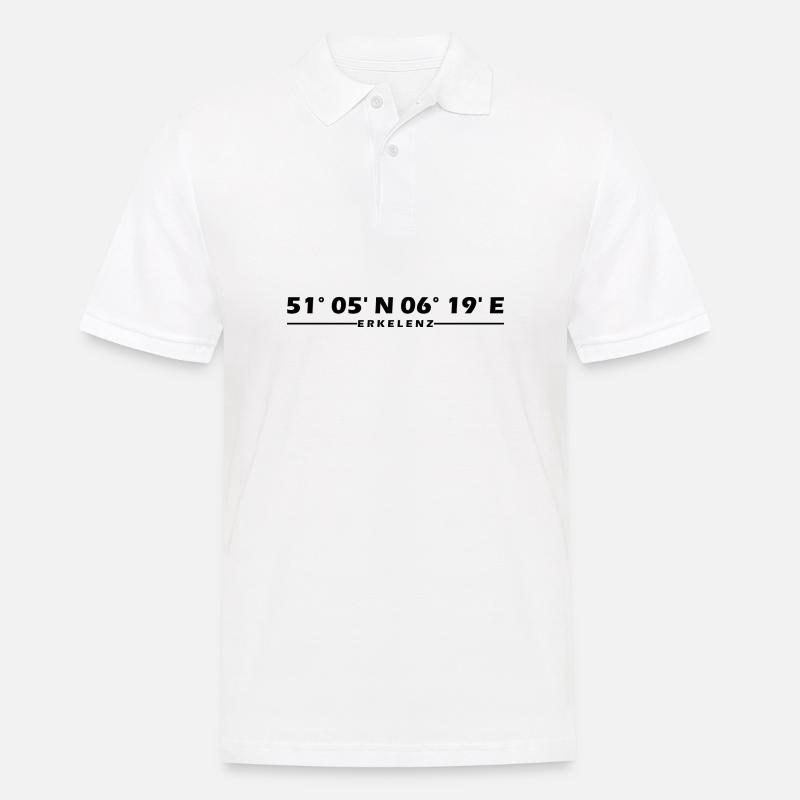 Coordonnées d’Erkelenz - Polo Homme - blanc