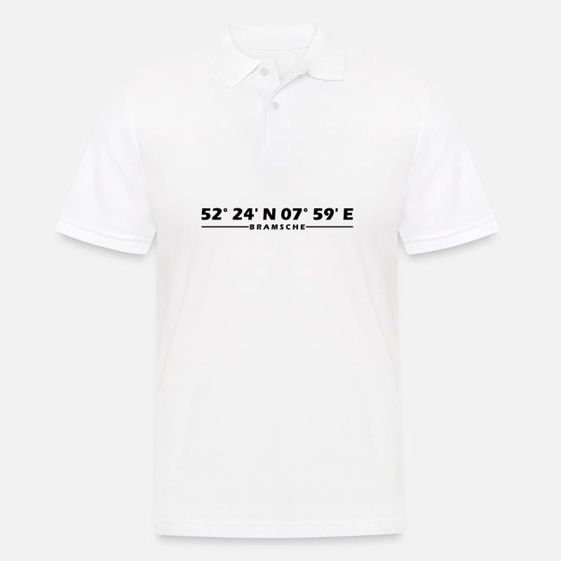 Bram coordinates - Men's Polo Shirt - white