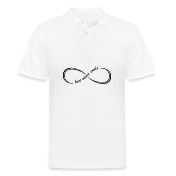 L’amour Pour toujours Infini signes Partenaires - Polo Homme - blanc - Devant - Kai (181cm)