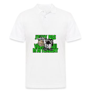 Mes vaches m’attendent - Polo Homme - blanc - Devant - Kai (181cm)
