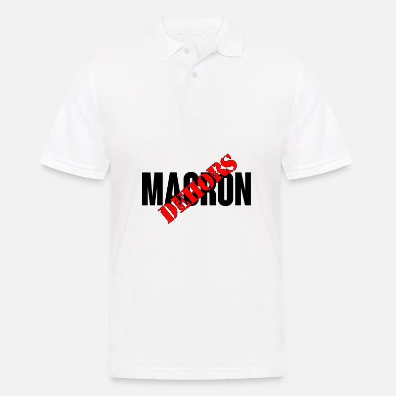 Macron fuori - Polo da uomo - bianco