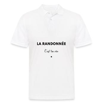 La randonnée c’est la vie - Polo Homme - blanc - Devant - Kai (181cm)