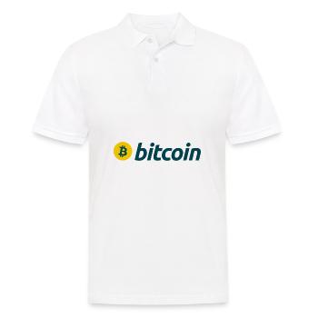 Bitcoin - Polo Homme - blanc - Devant - Kai (181cm)