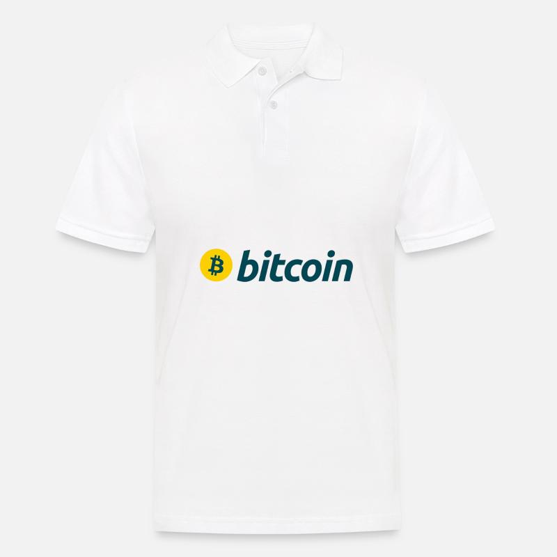 Bitcoin (Bitcoin) - Männer Poloshirt - Weiß