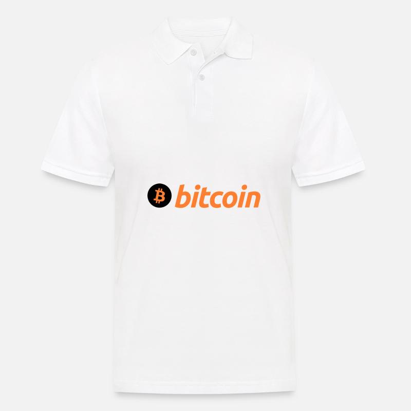 Bitcoin (Bitcoin) - Männer Poloshirt - Weiß